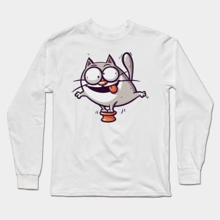 Crazy Cat Long Sleeve T-Shirt